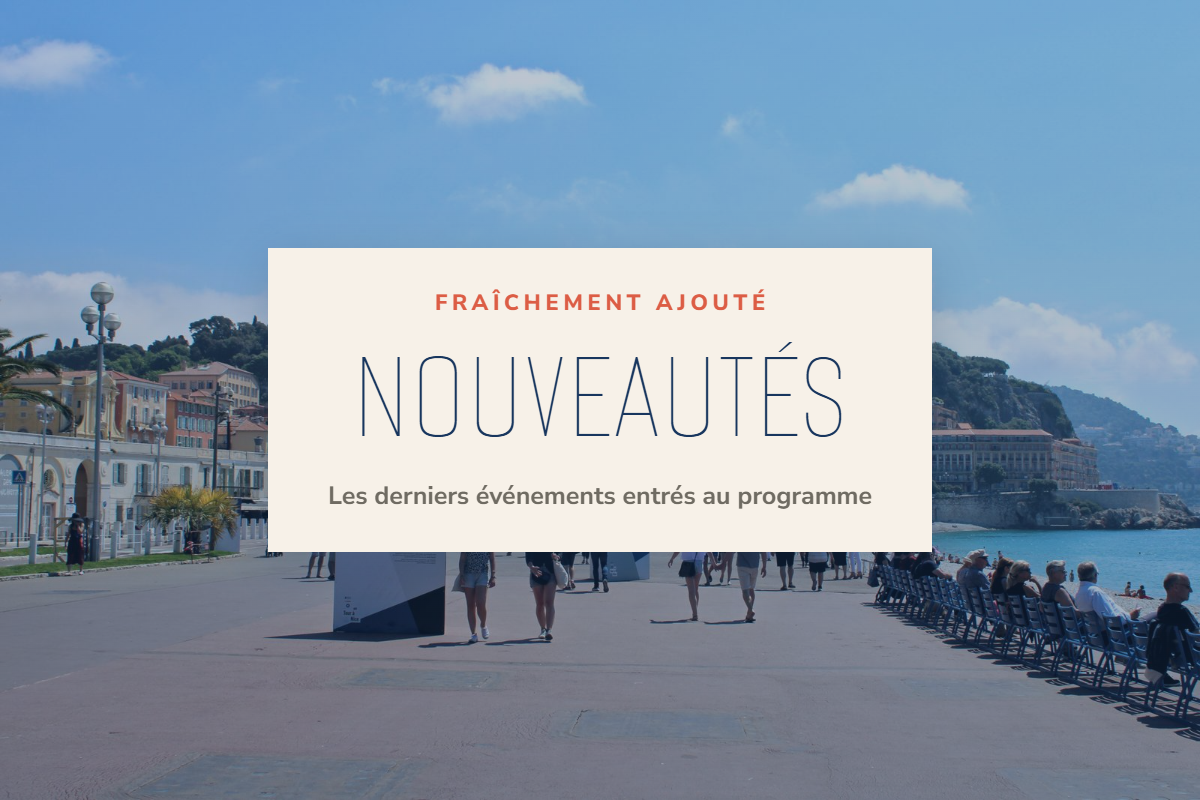 Les nouveautés de l'agenda