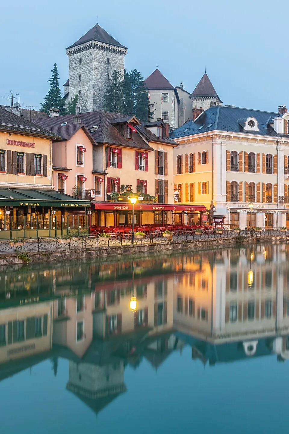 Le Thiou et le château d’Annecy