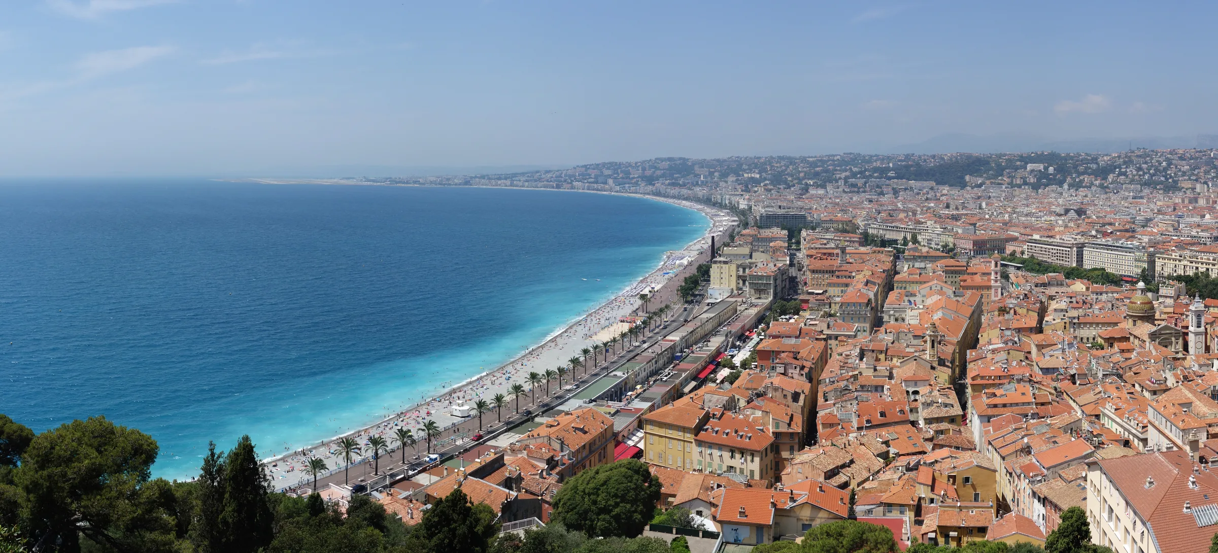 Nice vue depuis la colline du Château