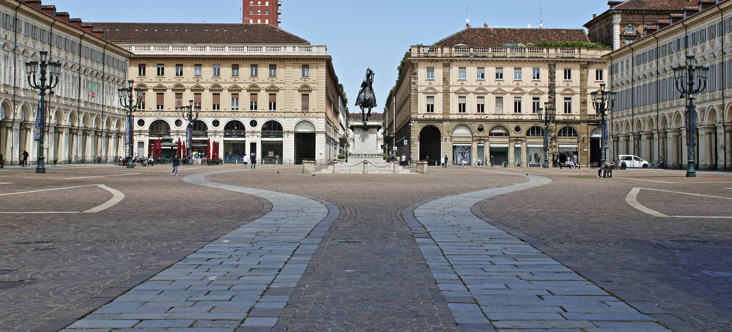 La place San Carlo à Turin