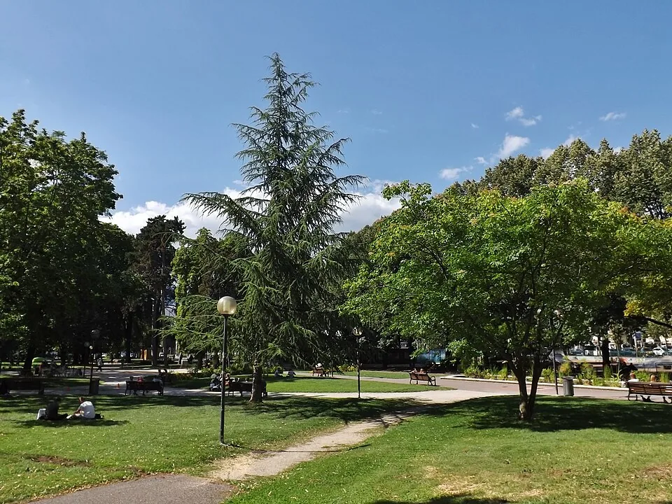 Le parc du Verney à Chambéry, où se tient le Festival des cultures du monde