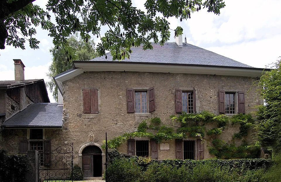 La maison des Charmettes, où séjourna Jean-Jacques Rousseau, près de Chambéry