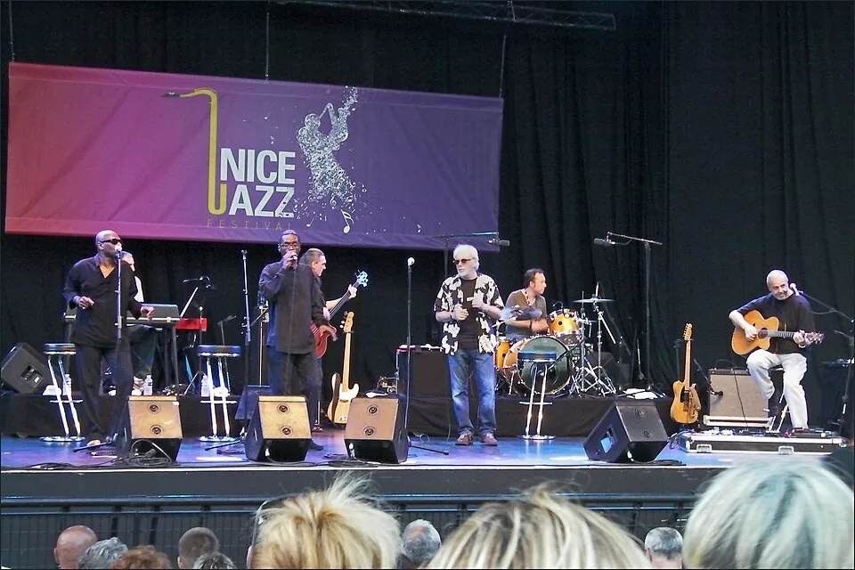Un concert sur la scène du Nice Jazz Festival